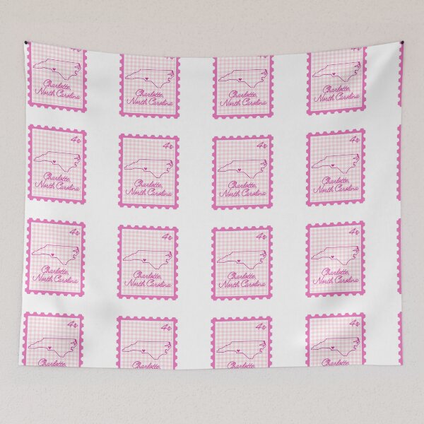 Item preview, Charlotte North Carolina stamp designed and sold by CoastalPrintsbyLucy.