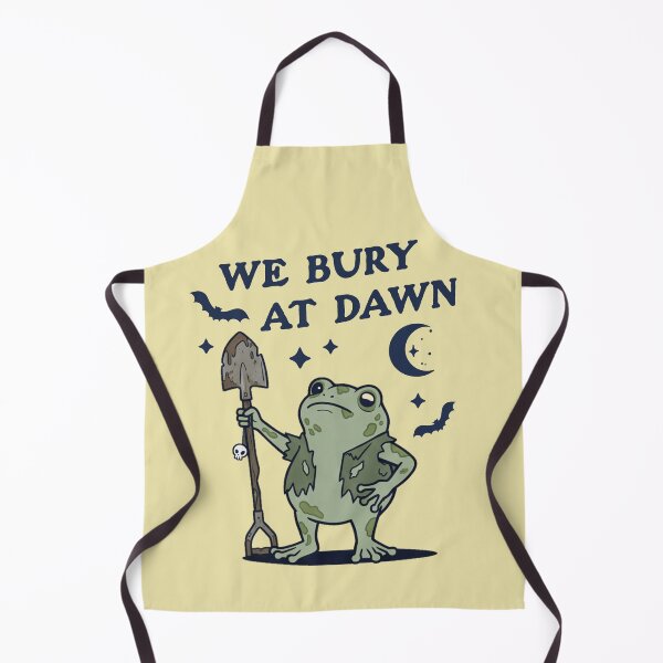 Item preview, We Bury At Dawn Frog Shovel Spooky Gothic Toad designed and sold by d247.