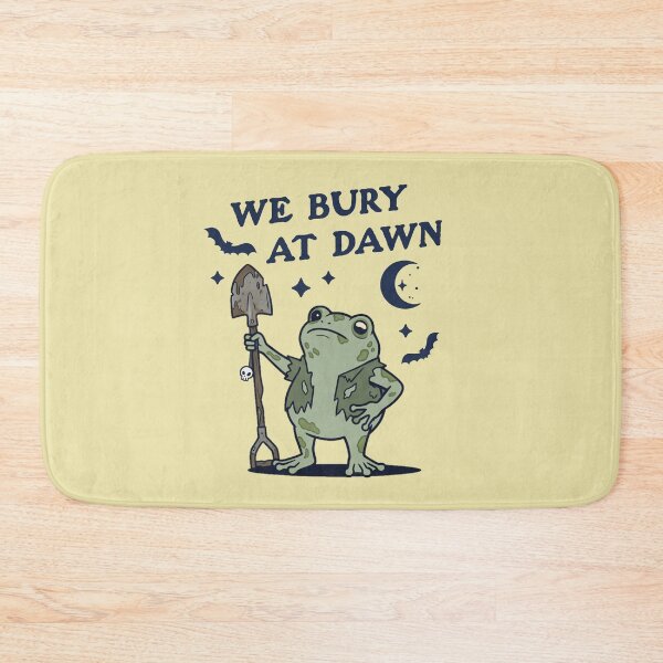 Item preview, We Bury At Dawn Frog Shovel Spooky Gothic Toad designed and sold by d247.