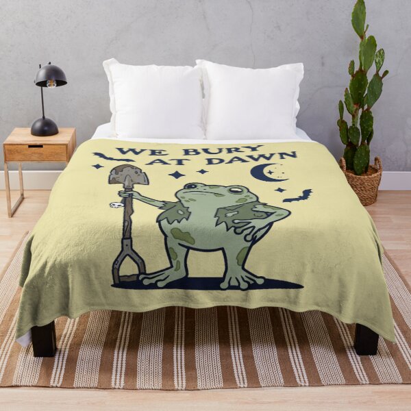 Item preview, We Bury At Dawn Frog Shovel Spooky Gothic Toad designed and sold by d247.