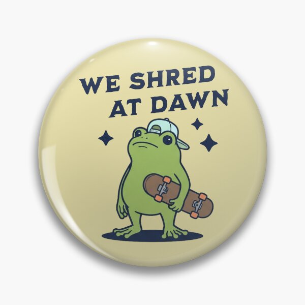 Item preview, Skater Frog We Shred At Dawn Skateboarder designed and sold by d247.