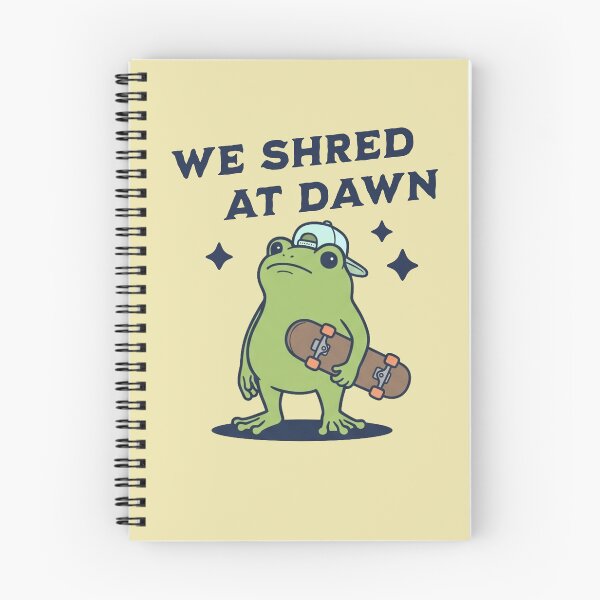 Item preview, Skater Frog We Shred At Dawn Skateboarder designed and sold by d247.