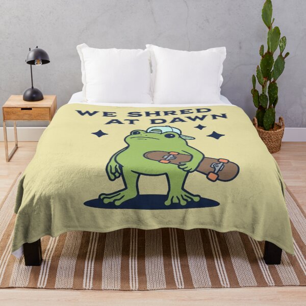 Item preview, Skater Frog We Shred At Dawn Skateboarder designed and sold by d247.