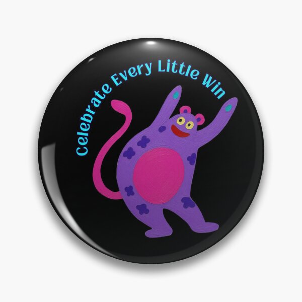 Item preview, Celebrate Every Little Win - Cute Happy Monster designed and sold by PatykArt.