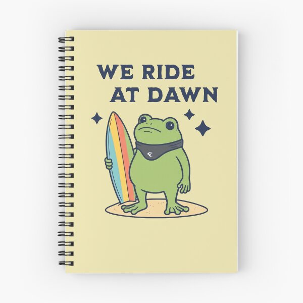 Item preview, We Ride At Dawn Surfer Frog Beach Lover designed and sold by d247.