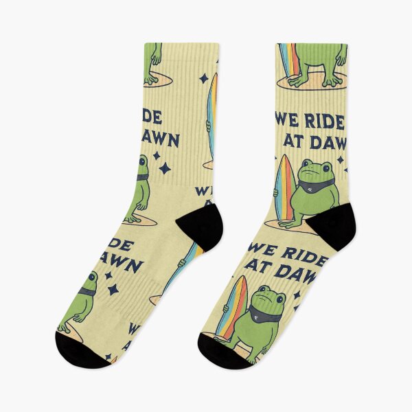 Item preview, We Ride At Dawn Surfer Frog Beach Lover designed and sold by d247.