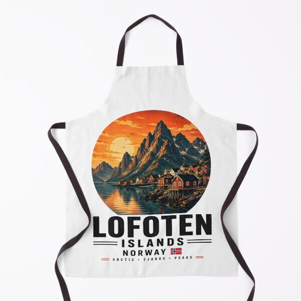 Item preview, Lofoten Islands Norway Vintage Fjord Mountain Travel designed and sold by TAOptimus .