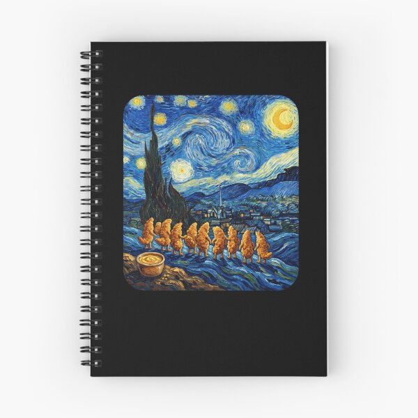 Item preview, Starry Night Chicken Nugget Art Parody designed and sold by snowry.
