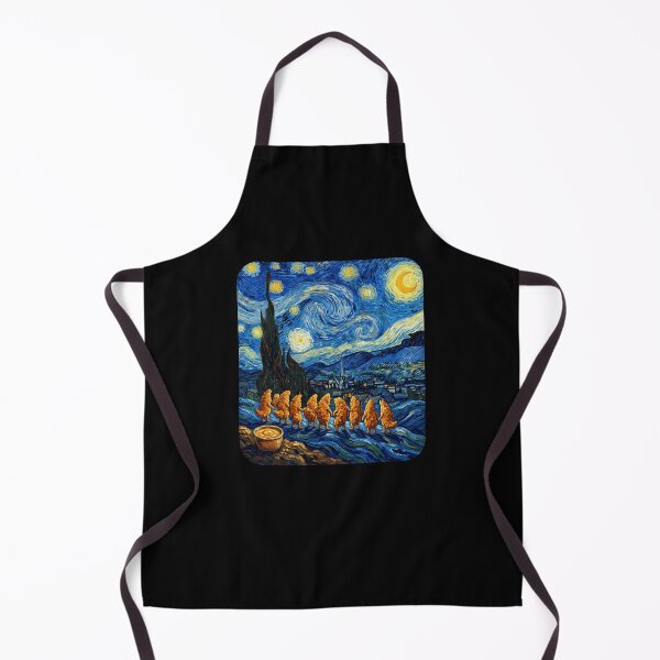 Item preview, Starry Night Chicken Nugget Art Parody designed and sold by snowry.