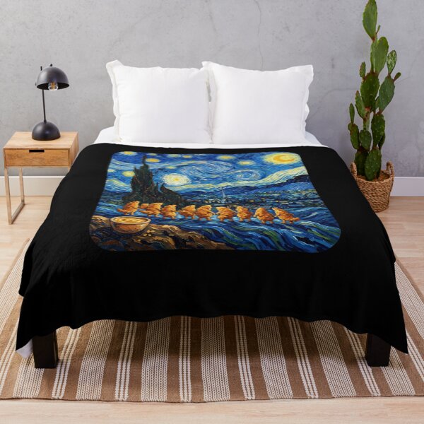 Item preview, Starry Night Chicken Nugget Art Parody designed and sold by snowry.