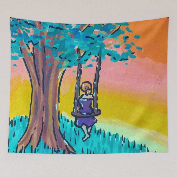 Item preview, The Tree Swing at Sunset designed and sold by AvalonUnmuzzled.