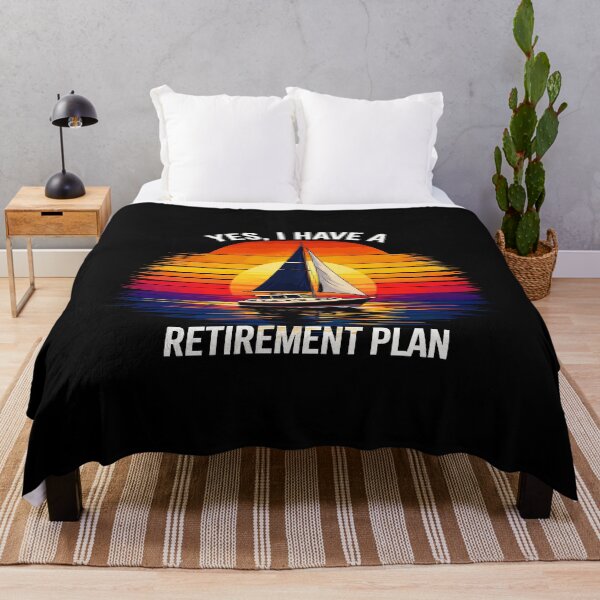 Item preview, Yes I Have A Retirement Plan - Funny Boat Captain Dad Grandpa Husband Boating Art designed and sold by BendyBeasts.