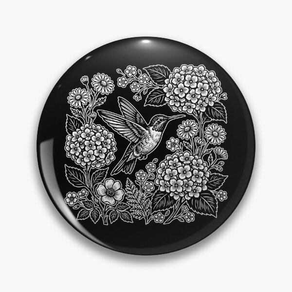 Item preview, Hummingbird Floral designed and sold by Cravens-Museum.