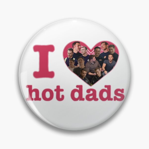 Item preview, I Love Hot Dads Buddie designed and sold by carrie-does-art.