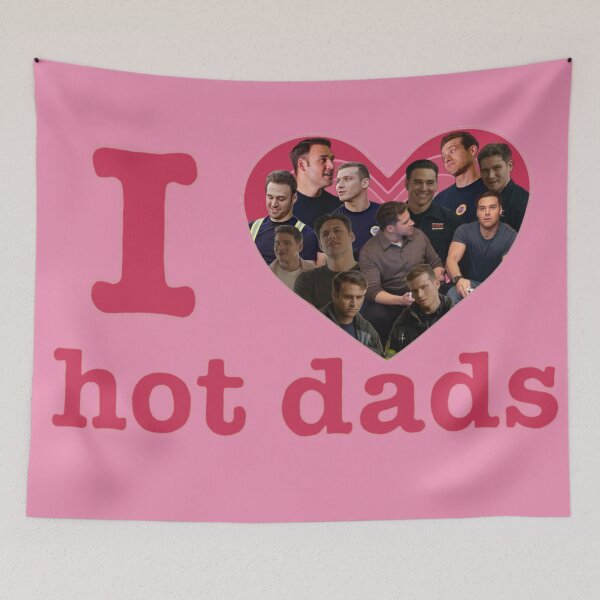Item preview, I Love Hot Dads Buddie designed and sold by carrie-does-art.