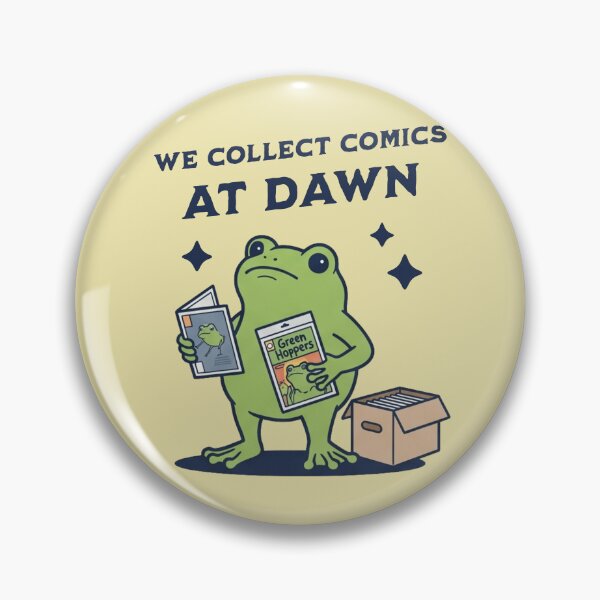 Item preview, We Collect Comics At Dawn Frog Comic Book Lover designed and sold by d247.