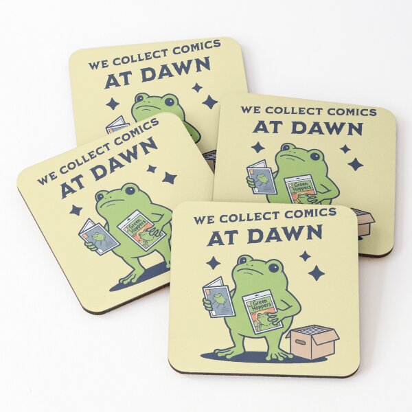 Item preview, We Collect Comics At Dawn Frog Comic Book Lover designed and sold by d247.