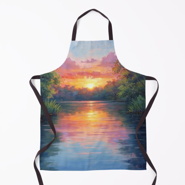 Item preview, Pink Sunrise River Art designed and sold by SeaStarAlex.