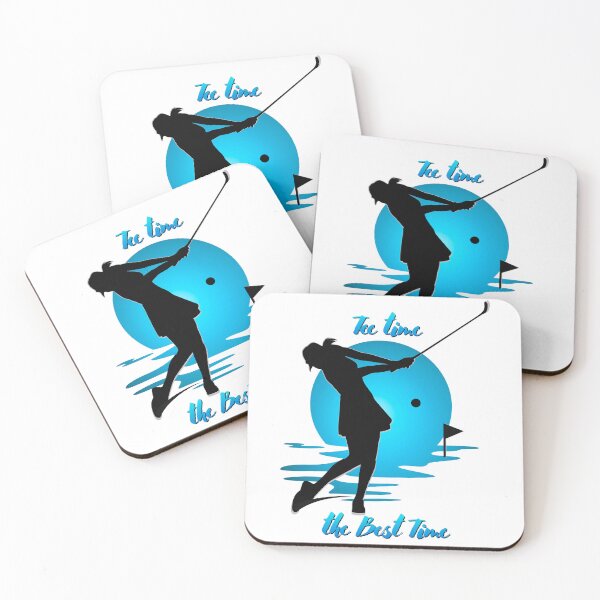 Item preview, Tee Time The Best Time Blue Golf Art designed and sold by AXENT Designs.