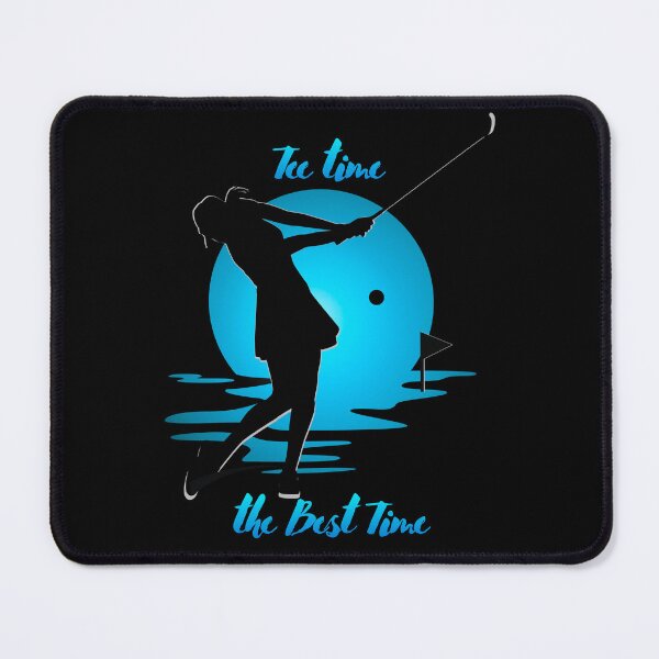 Item preview, Tee Time The Best Time Blue Golf Art designed and sold by AXENT Designs.