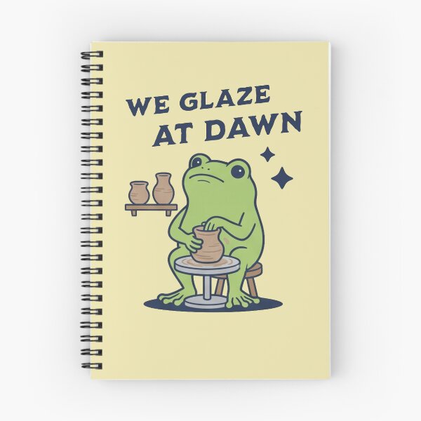 Item preview, We Glaze At Dawn Funny Frog Pottery Pun designed and sold by d247.