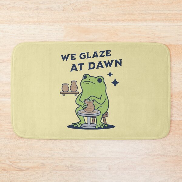 Item preview, We Glaze At Dawn Funny Frog Pottery Pun designed and sold by d247.