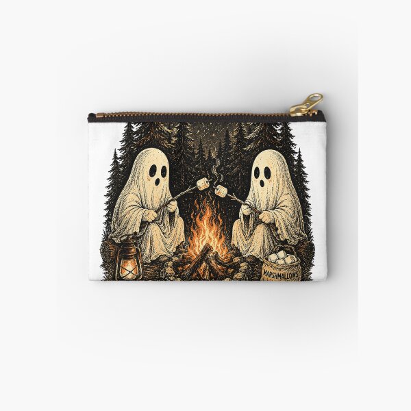 Item preview, Cute Ghost Campfire – Cozy Halloween Camping Ghosts Roasting Marshmallows Vintage T-Shirt designed and sold by HectorStore11.