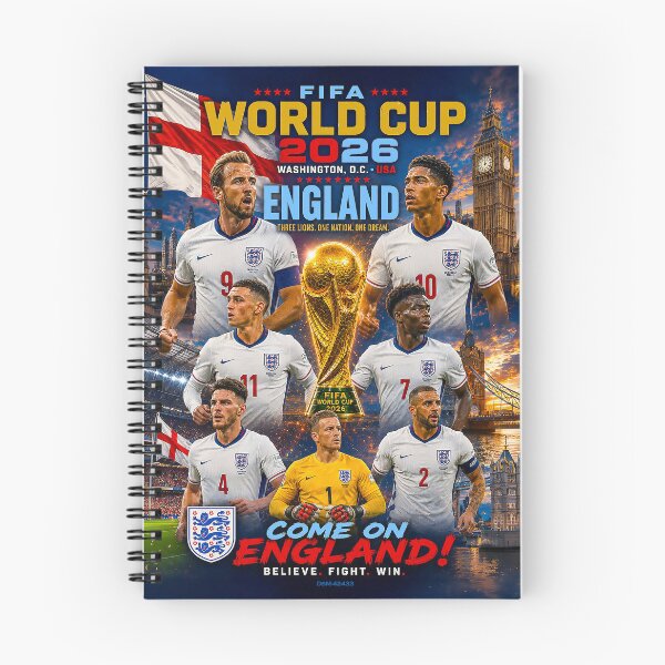 Item preview, 2026 FIFA WORLD CUP - ENGLAND - Three Lions Roar for Glory designed and sold by DBM Photo Art 1.