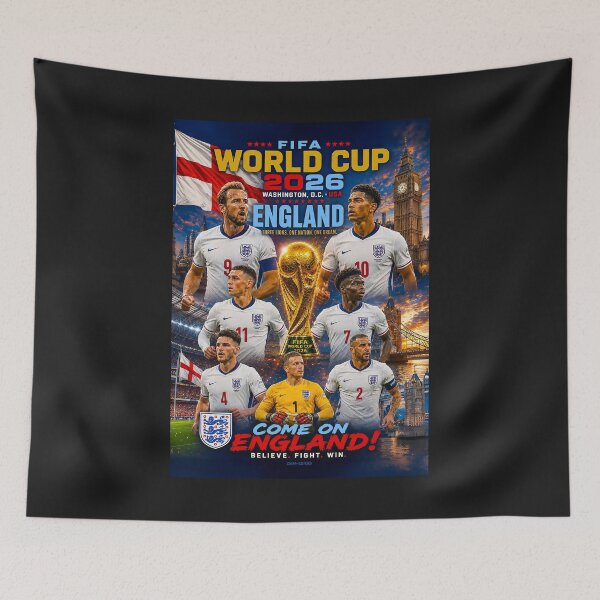 Item preview, 2026 FIFA WORLD CUP - ENGLAND - Three Lions Roar for Glory designed and sold by DBM Photo Art 1.