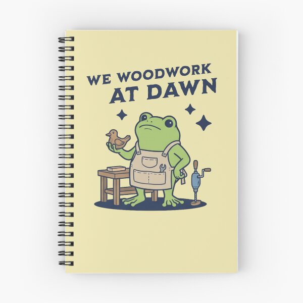 Item preview, We Woodwork At Dawn Frog Woodworker Carpenter designed and sold by d247.