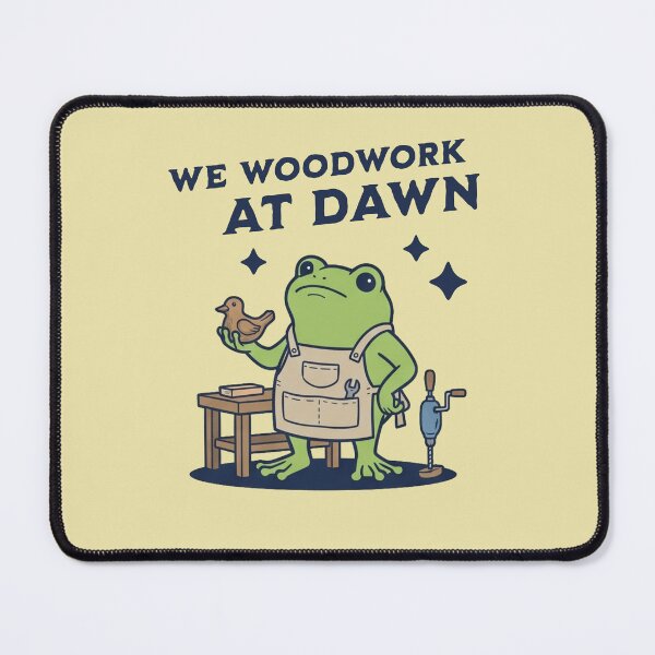 Item preview, We Woodwork At Dawn Frog Woodworker Carpenter designed and sold by d247.