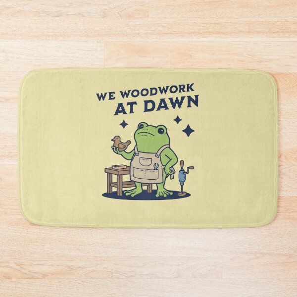 Item preview, We Woodwork At Dawn Frog Woodworker Carpenter designed and sold by d247.