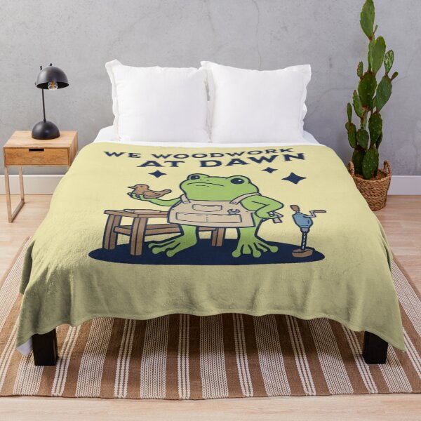 Item preview, We Woodwork At Dawn Frog Woodworker Carpenter designed and sold by d247.