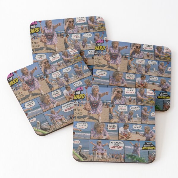 Item preview, Grandma Becomes The Lifeguard Comic Panel designed and sold by Feral Frame Studios.