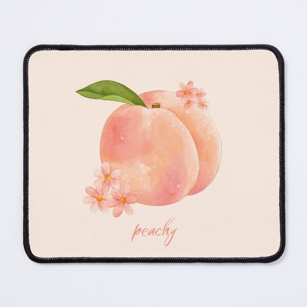 Item preview, Spring Summer Peach Fruit Floral Design, Pastel Watercolor Food Decor & Stationery designed and sold by SpringTeaDesigns.