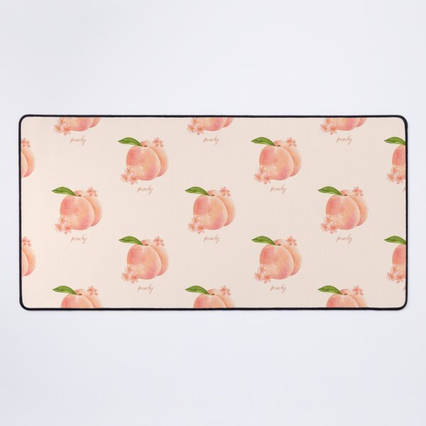 Item preview, Spring Summer Peach Fruit Floral Design, Pastel Watercolor Food Decor & Stationery designed and sold by SpringTeaDesigns.