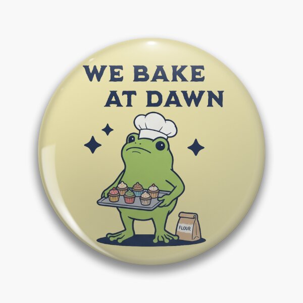 Item preview, We Bake At Dawn Frog Baker Cupcake Lover designed and sold by d247.