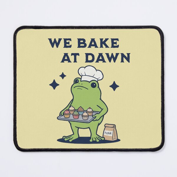 Item preview, We Bake At Dawn Frog Baker Cupcake Lover designed and sold by d247.