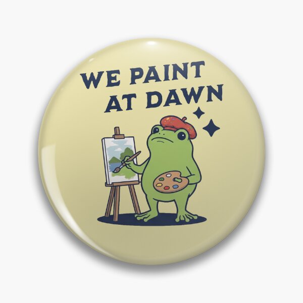 Item preview, We Paint At Dawn Frog Artist Painter designed and sold by d247.