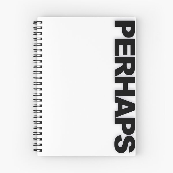 Item preview, PERHAPS — Black Minimal Bold Type Statement designed and sold by WORDPAUSE.