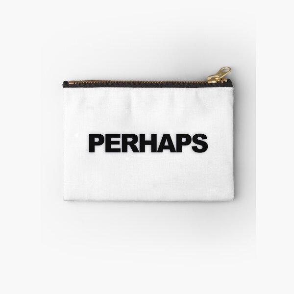 Item preview, PERHAPS — Black Minimal Bold Type Statement designed and sold by WORDPAUSE.