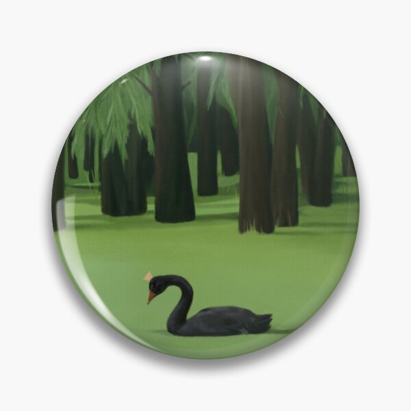 Item preview, Black Swan In Green Lake And Forest designed and sold by zmp-art.