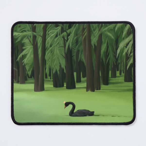 Item preview, Black Swan In Green Lake And Forest designed and sold by zmp-art.