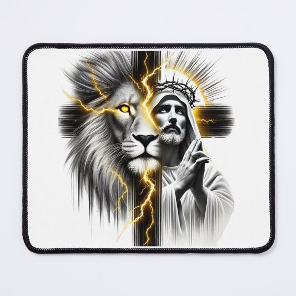 Item preview, Jesus and Lion designed and sold by INKRebelGraphic.
