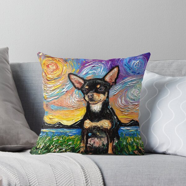 Item preview, Black and Tan Short Hair Chihuahua Night designed and sold by AjaTrier.