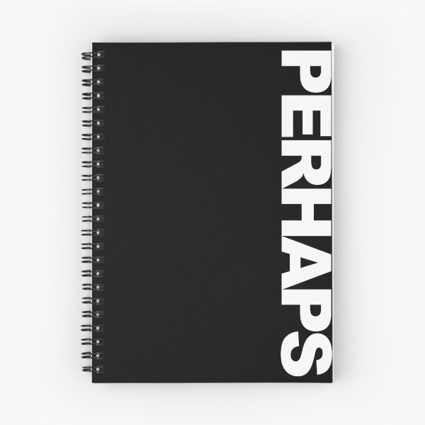 Item preview, PERHAPS — White Minimal Bold Type Statement designed and sold by WORDPAUSE.