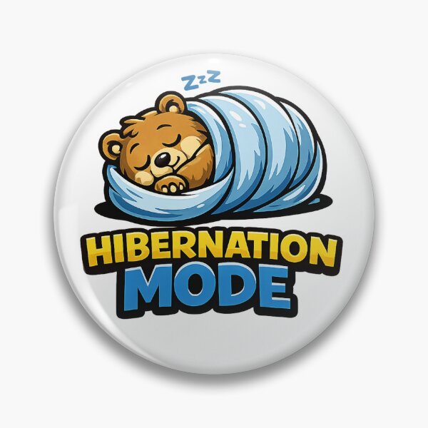 Item preview, Hibernation Mode Cute Sleeping Bear designed and sold by EastEndTownie.