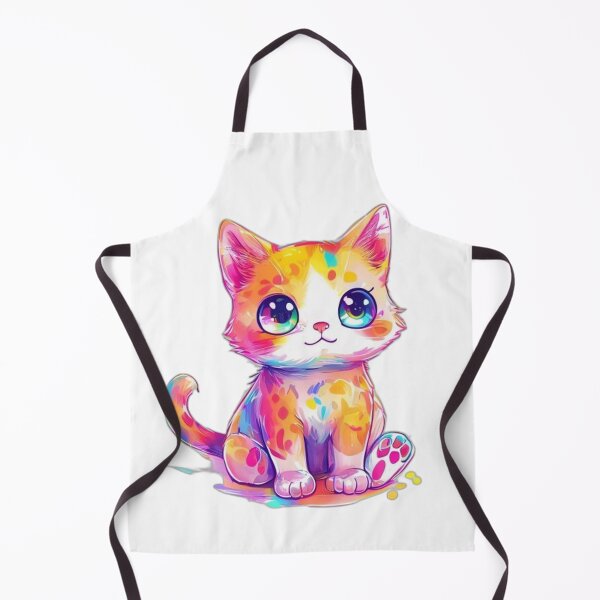 Item preview, Vivid Kawaii Cat Lover in a Bright, Saturated Illustration designed and sold by Shadow-Stone.