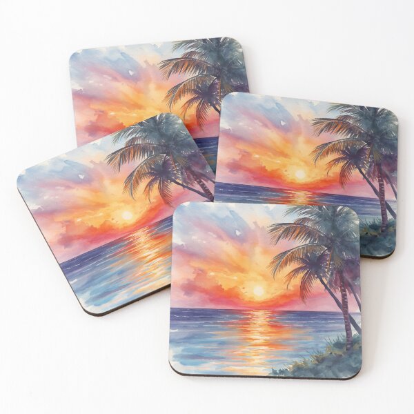 Item preview, Tropical Beach Sunrise Sunset  designed and sold by SeaStarAlex.