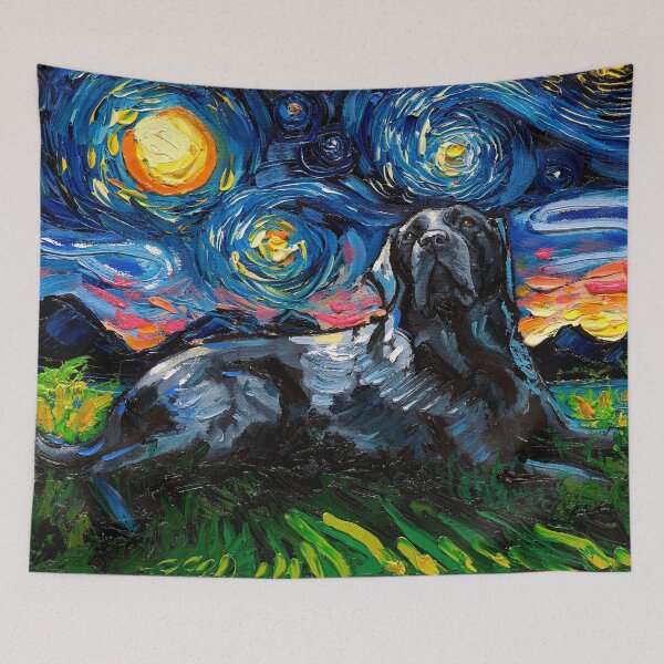Item preview, Black Labrador Night 3 designed and sold by AjaTrier.